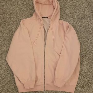 brandy melville pink zip up